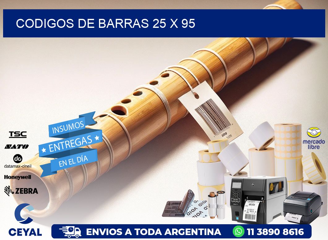 codigos de barras 25 x 95