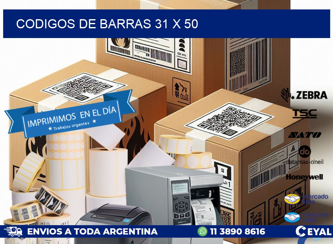 codigos de barras 31 x 50