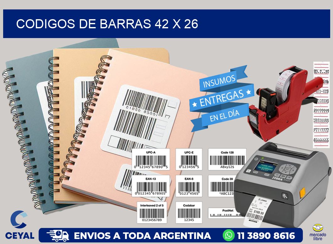 codigos de barras 42 x 26