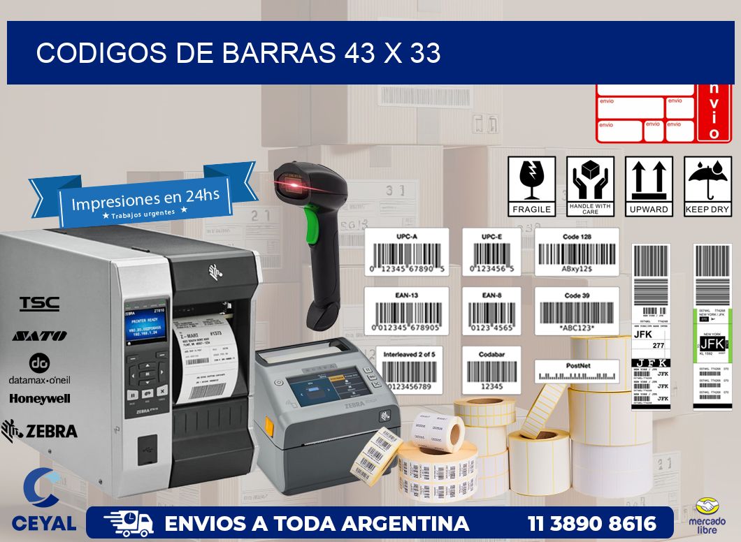 codigos de barras 43 x 33