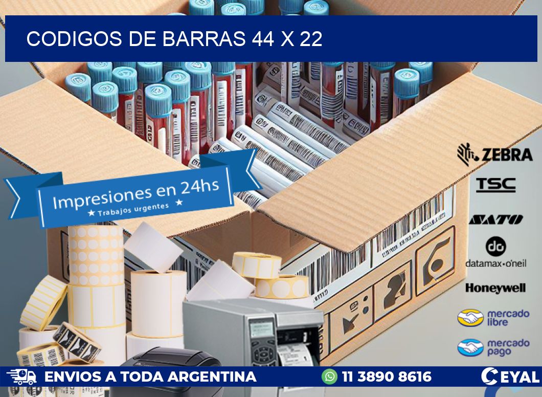 codigos de barras 44 x 22