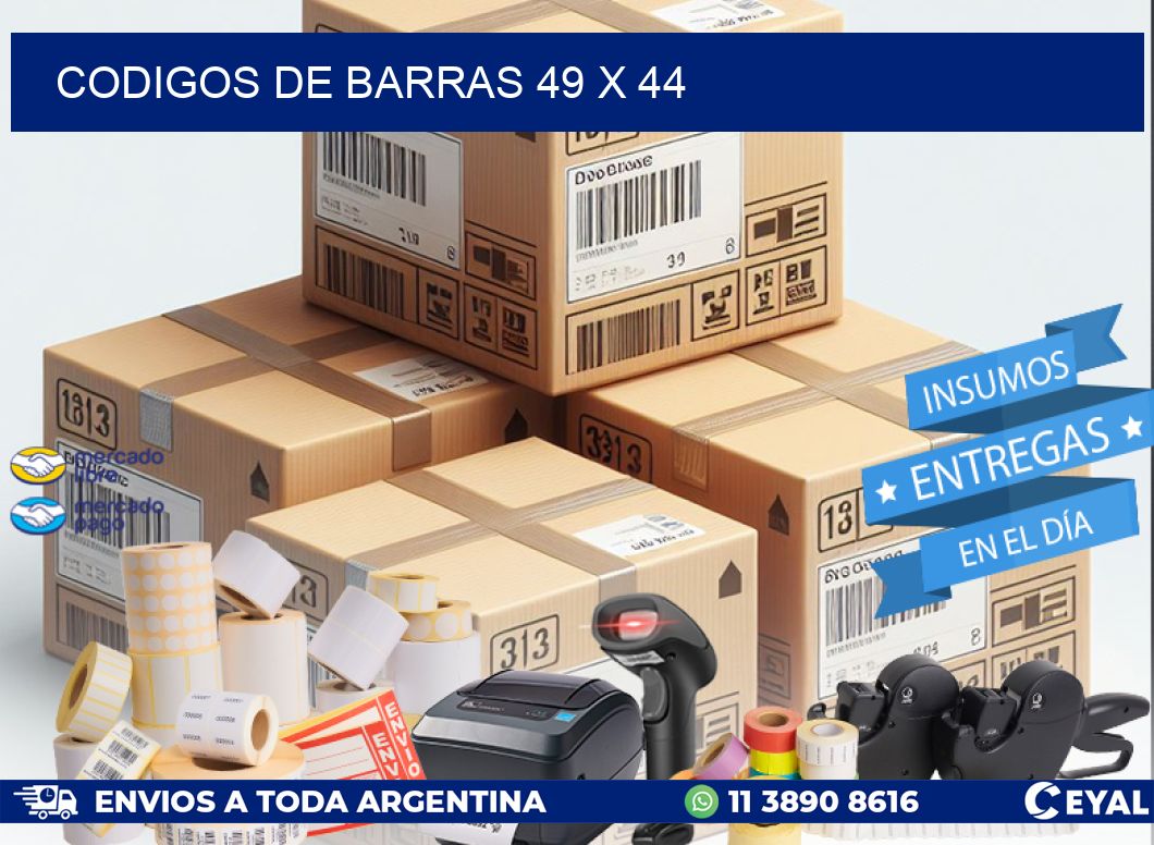 codigos de barras 49 x 44