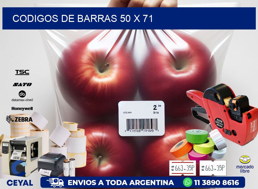 codigos de barras 50 x 71