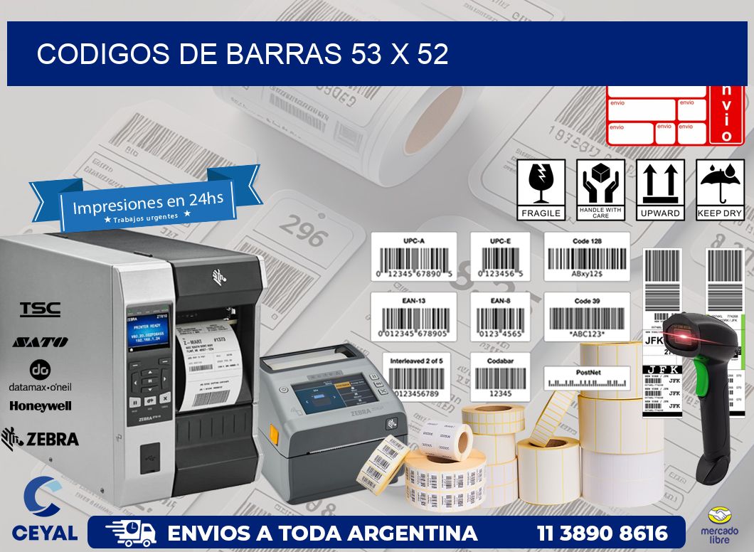 codigos de barras 53 x 52