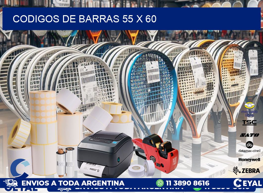 codigos de barras 55 x 60