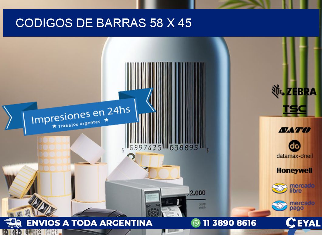 codigos de barras 58 x 45