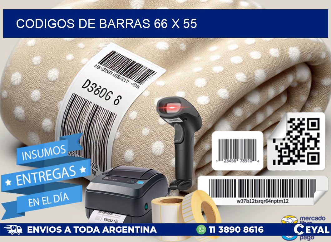 codigos de barras 66 x 55