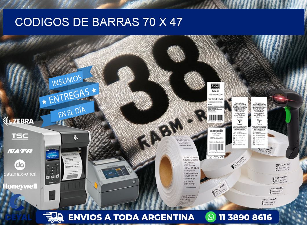 codigos de barras 70 x 47