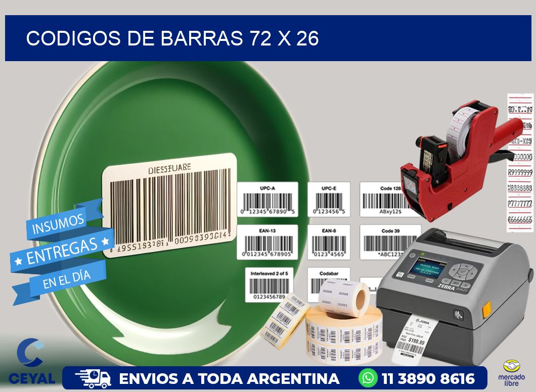 codigos de barras 72 x 26