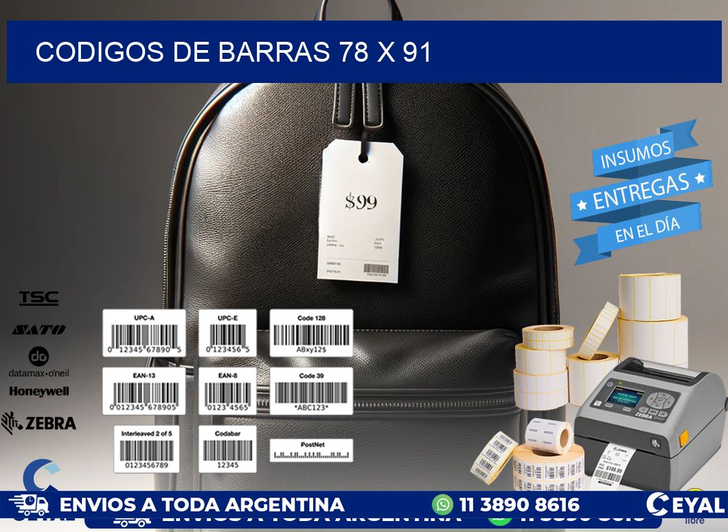 codigos de barras 78 x 91