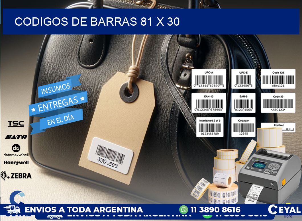 codigos de barras 81 x 30