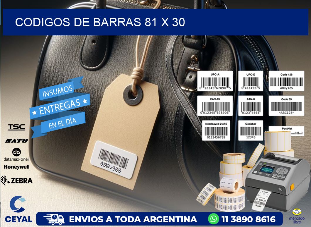 codigos de barras 81 x 30