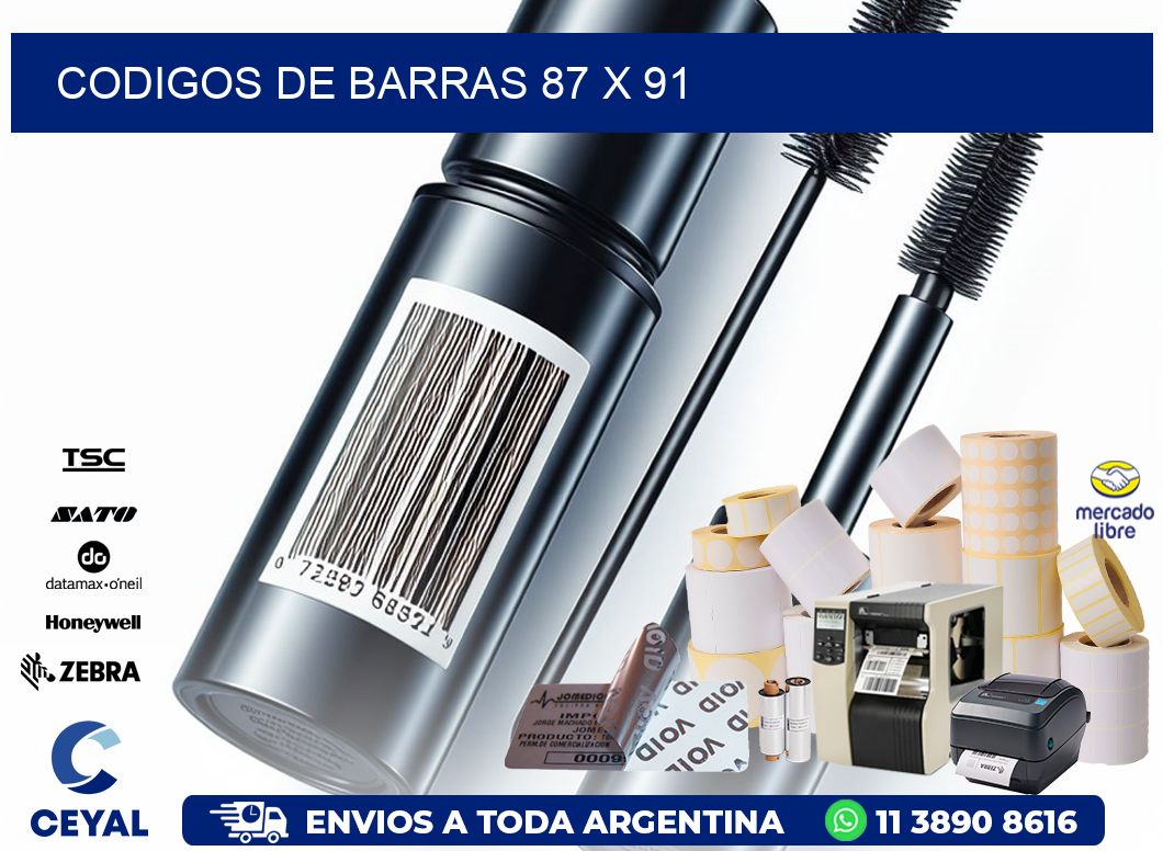 codigos de barras 87 x 91