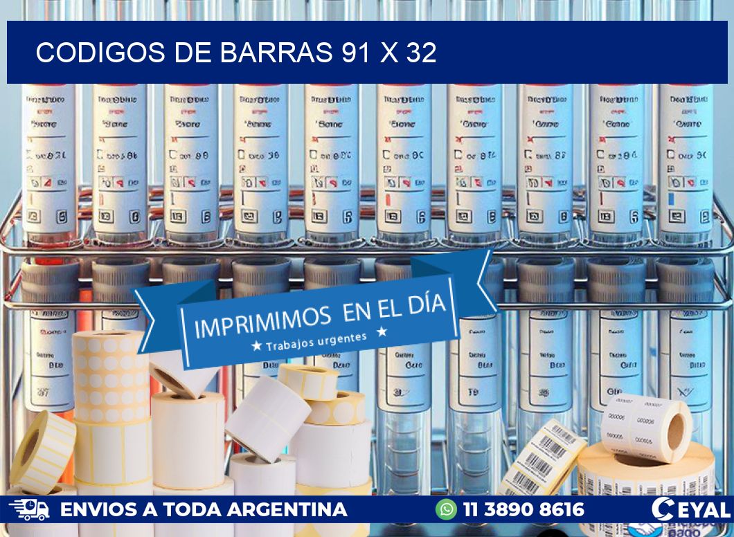 codigos de barras 91 x 32