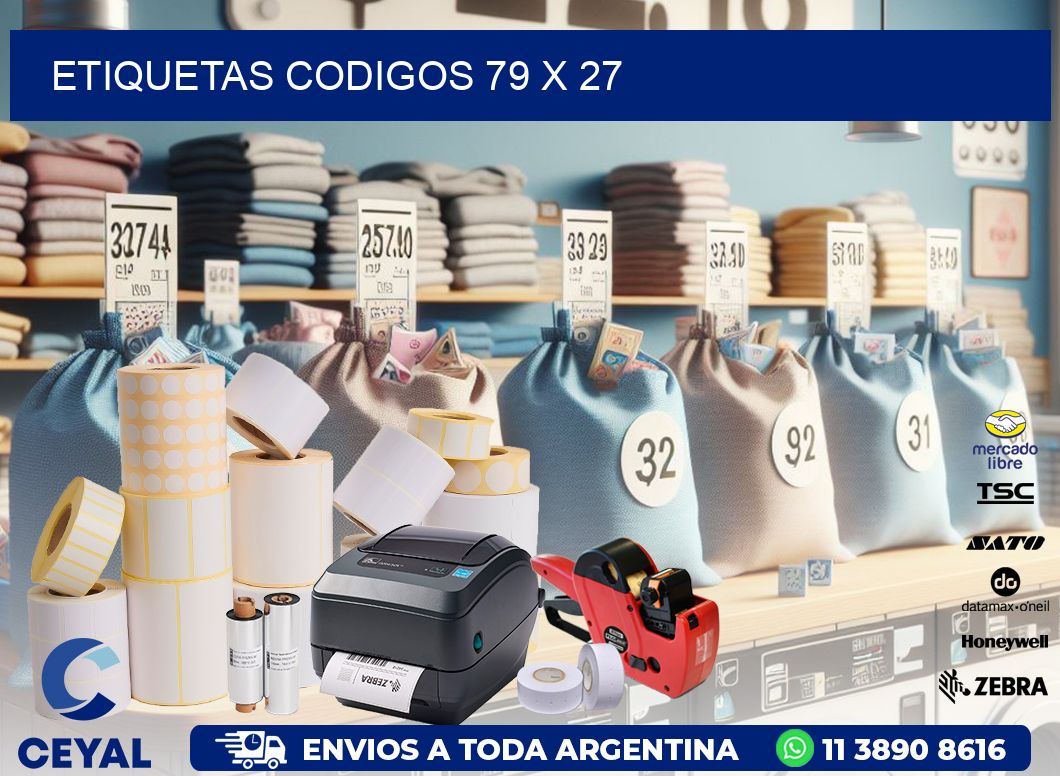 etiquetas codigos 79 x 27