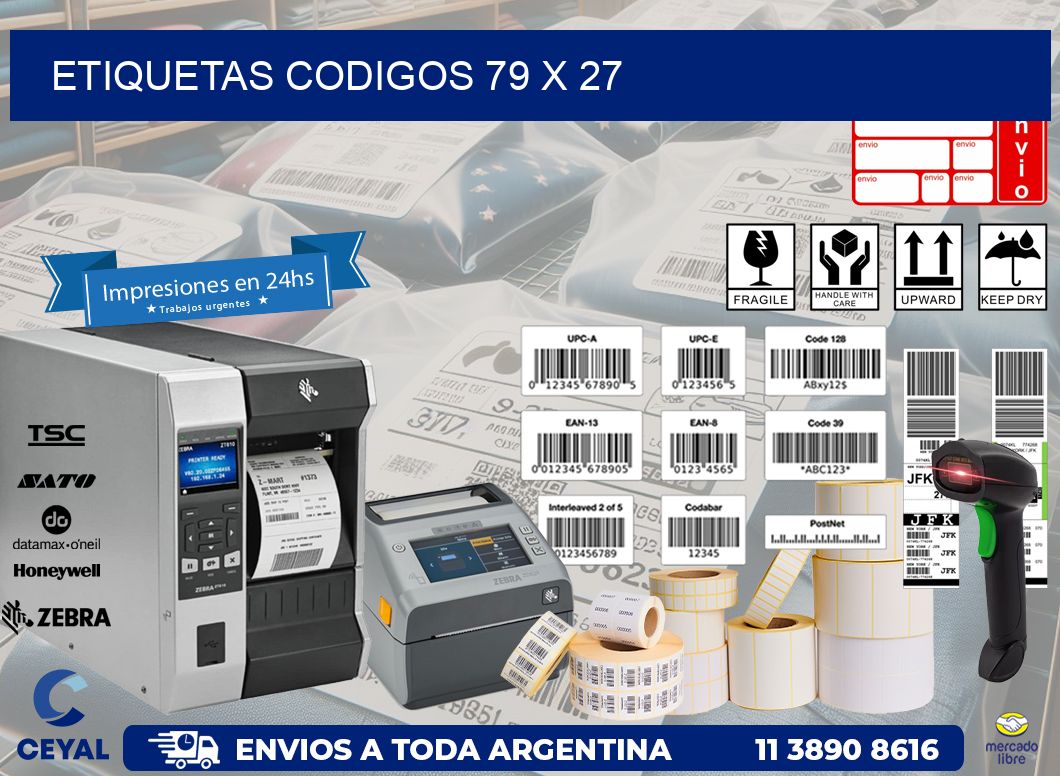etiquetas codigos 79 x 27