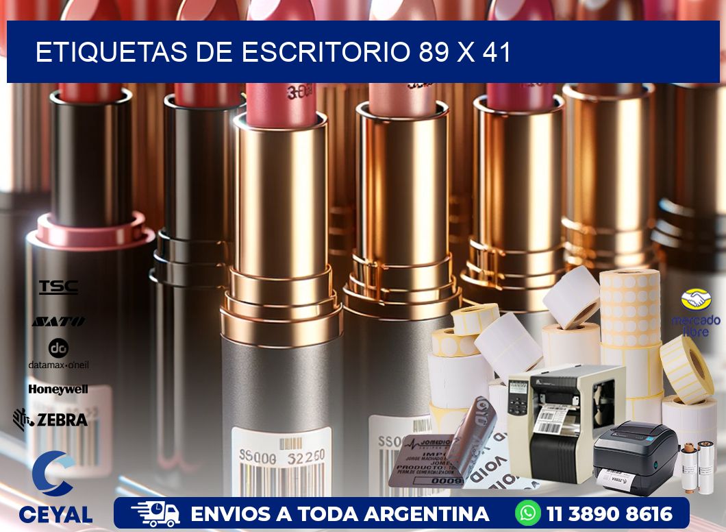 etiquetas de escritorio 89 x 41