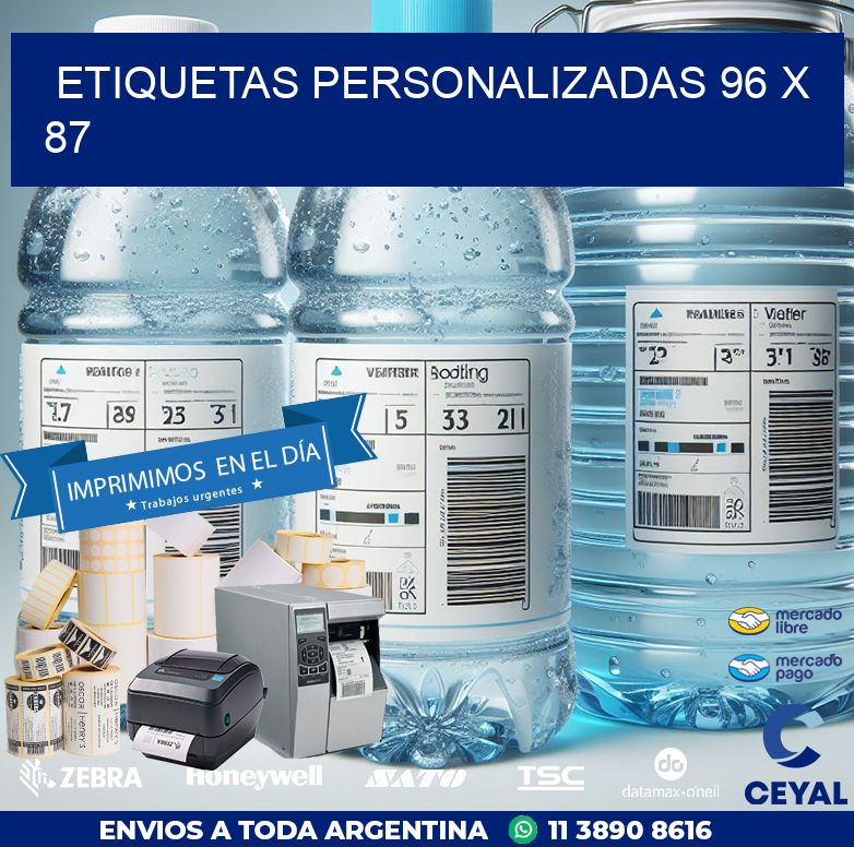 etiquetas personalizadas 96 x 87