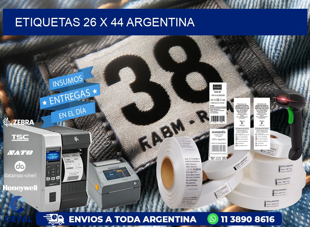 ETIQUETAS 26 x 44 ARGENTINA