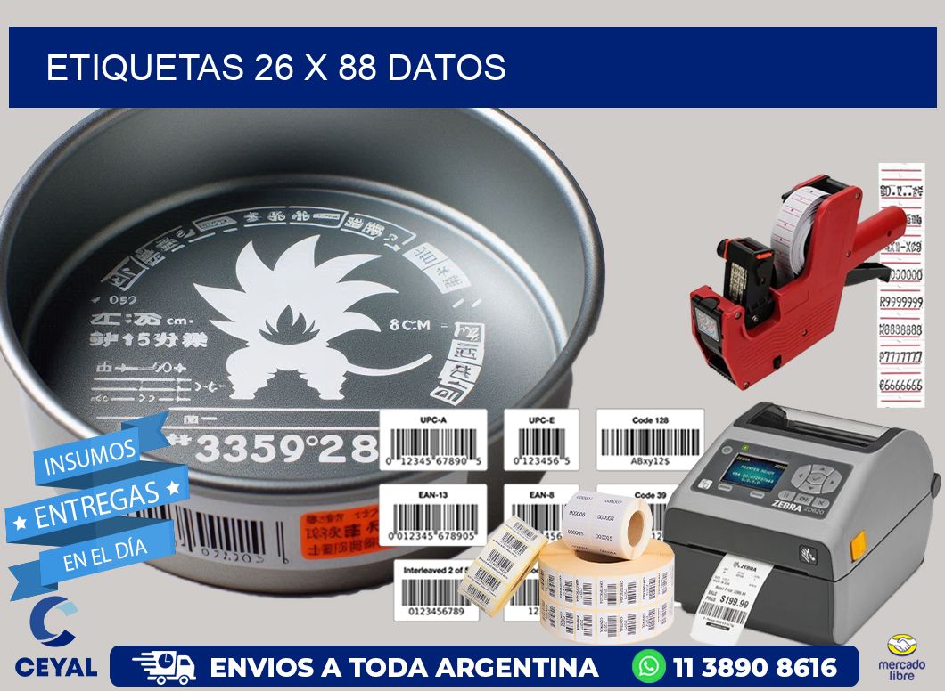 ETIQUETAS 26 x 88 DATOS