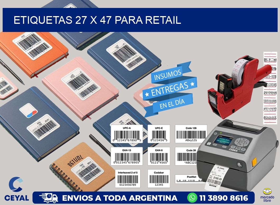 ETIQUETAS 27 x 47 PARA RETAIL