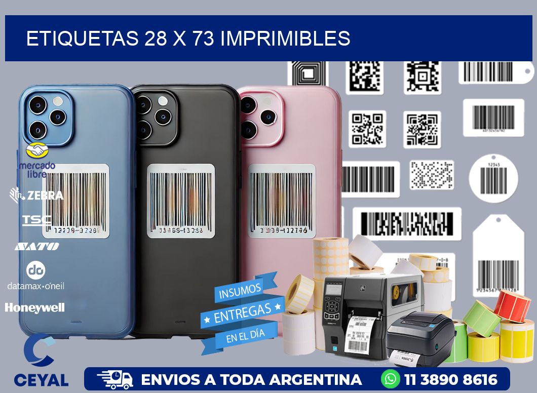 ETIQUETAS 28 x 73 IMPRIMIBLES