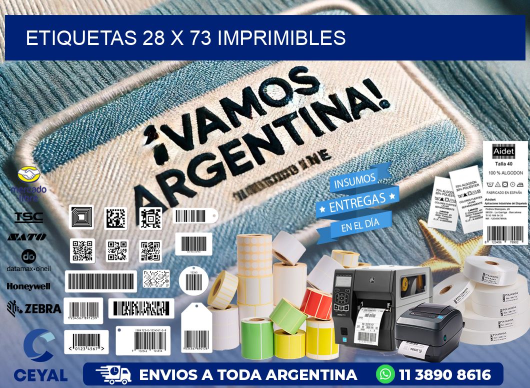 ETIQUETAS 28 x 73 IMPRIMIBLES