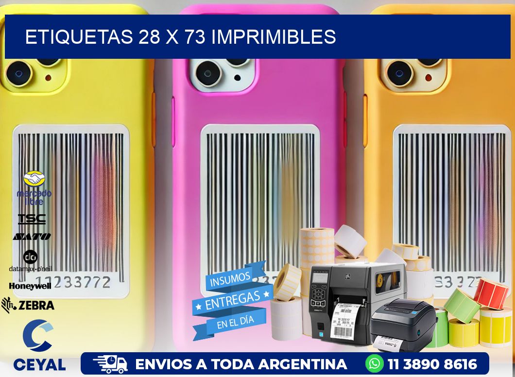 ETIQUETAS 28 x 73 IMPRIMIBLES