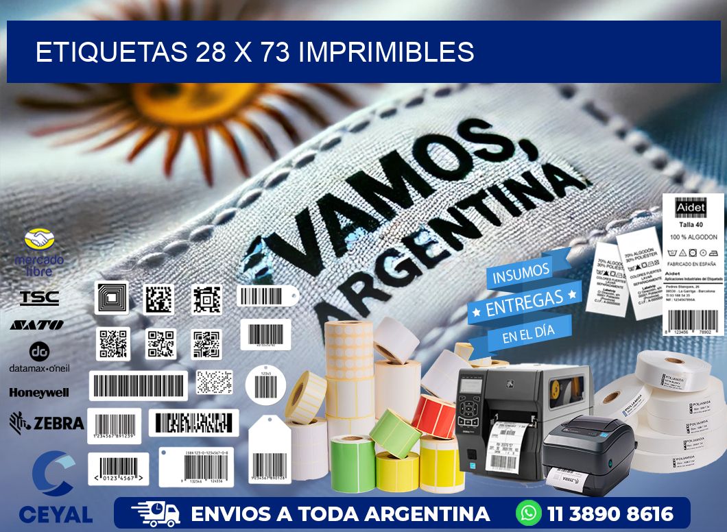 ETIQUETAS 28 x 73 IMPRIMIBLES