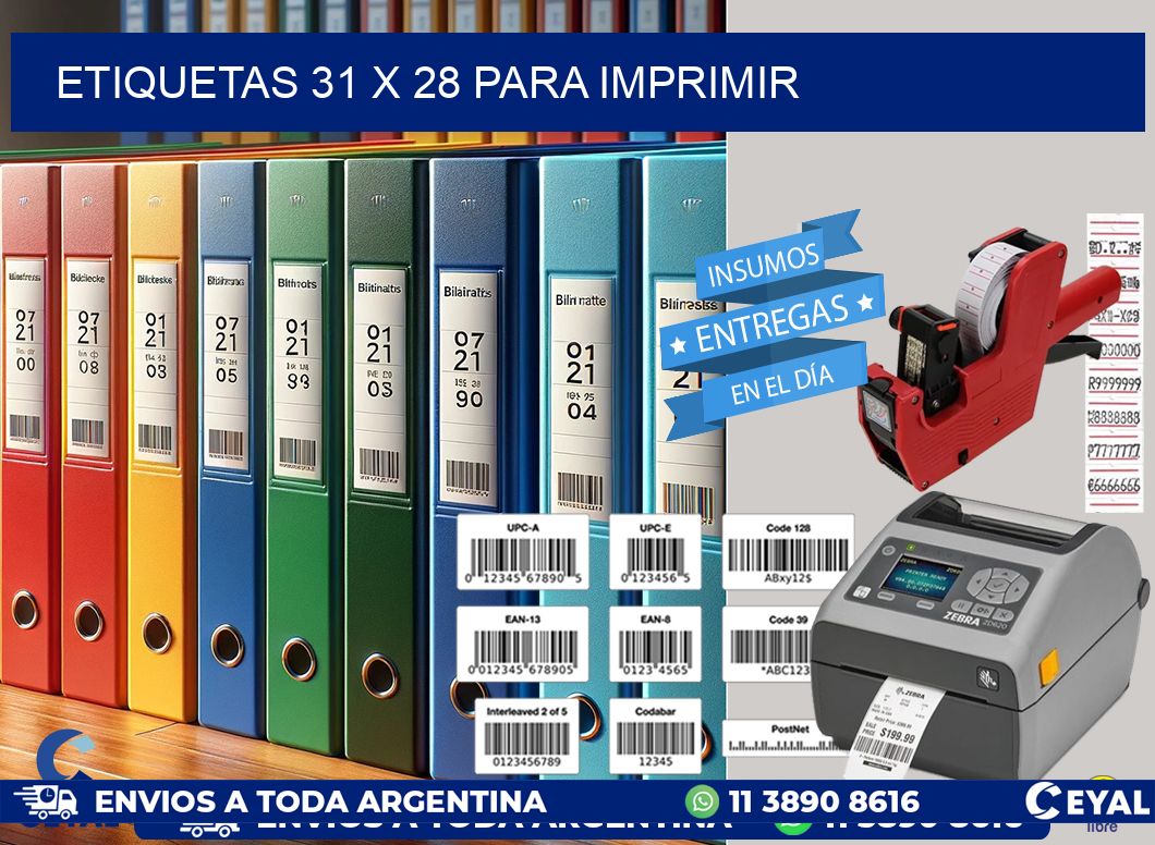 ETIQUETAS 31 x 28 PARA IMPRIMIR