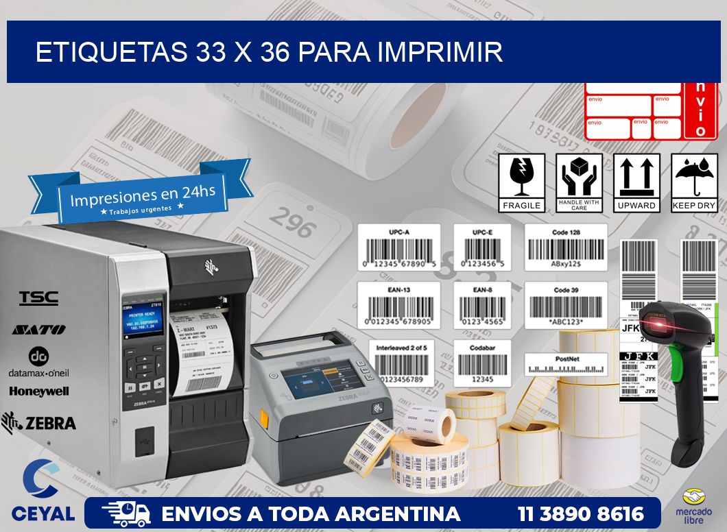 ETIQUETAS 33 x 36 PARA IMPRIMIR