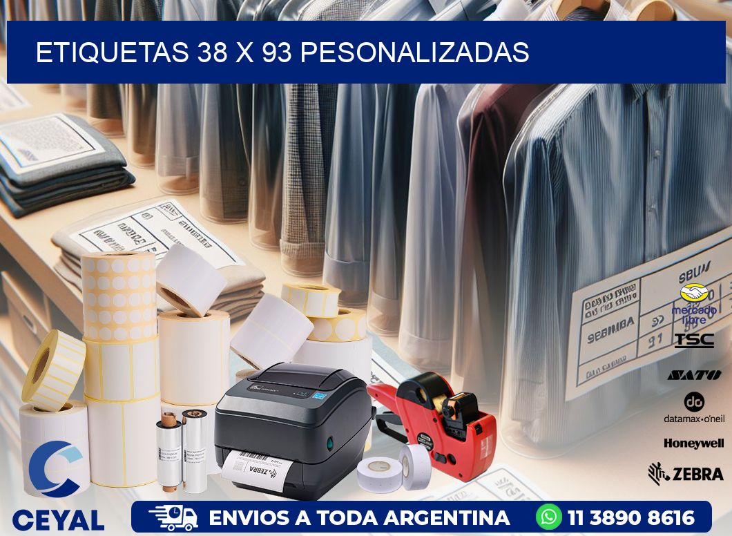 ETIQUETAS 38 x 93 PESONALIZADAS