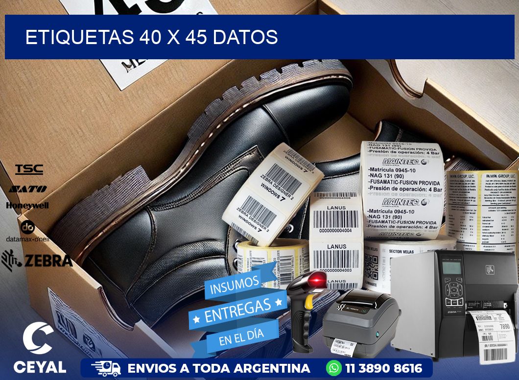 ETIQUETAS 40 x 45 DATOS