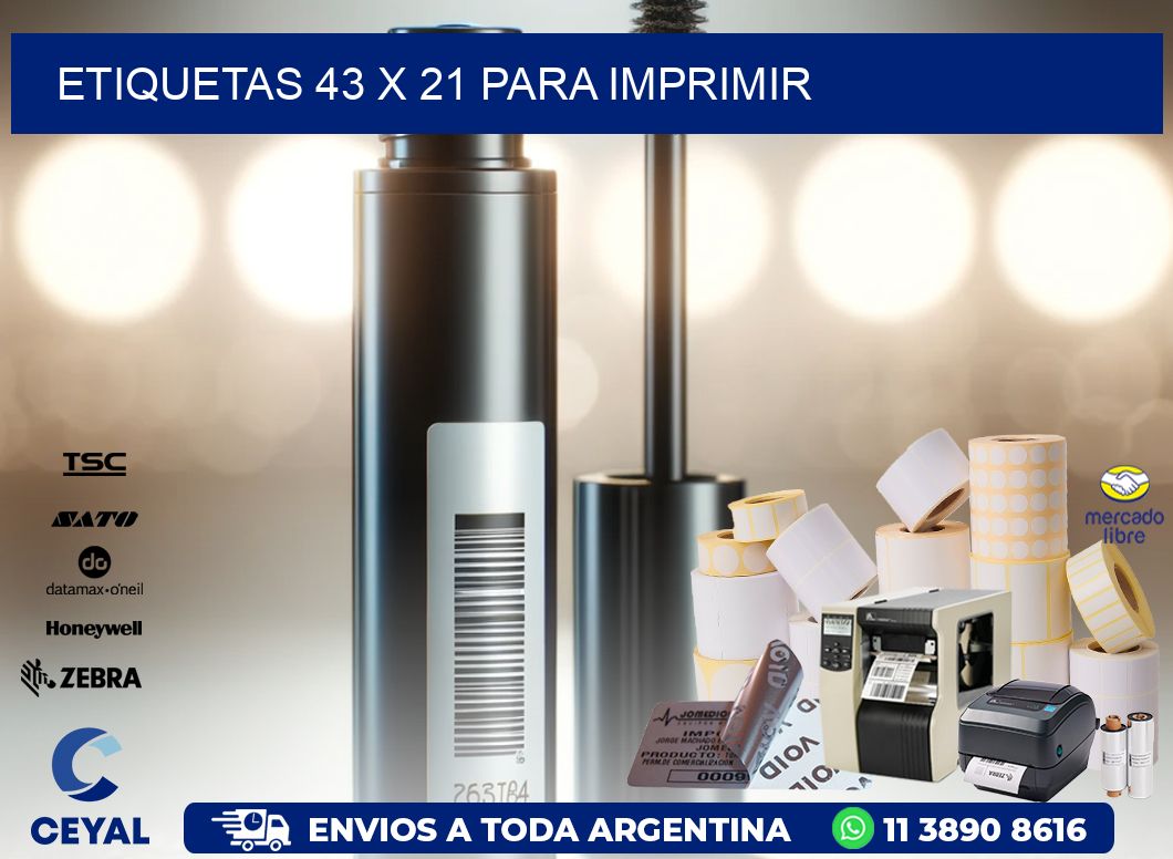 ETIQUETAS 43 x 21 PARA IMPRIMIR