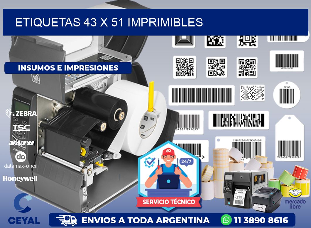 ETIQUETAS 43 x 51 IMPRIMIBLES