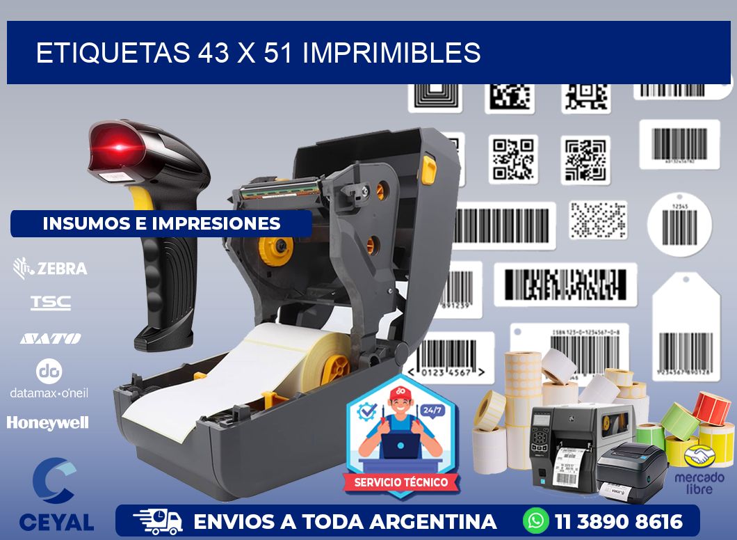 ETIQUETAS 43 x 51 IMPRIMIBLES
