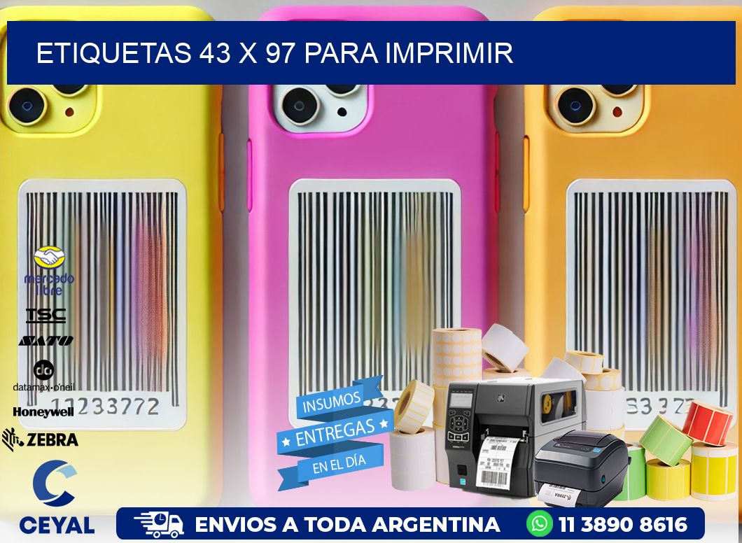 ETIQUETAS 43 x 97 PARA IMPRIMIR