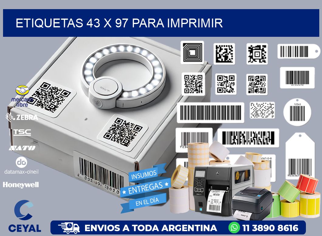 ETIQUETAS 43 x 97 PARA IMPRIMIR