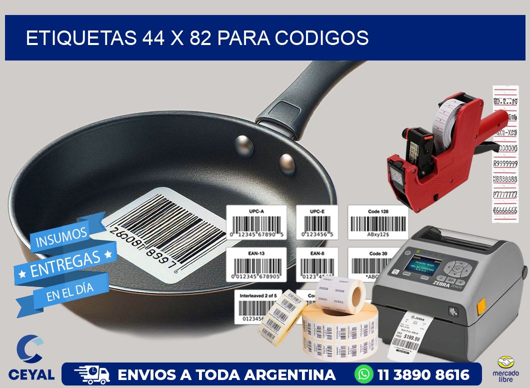 ETIQUETAS 44 x 82 PARA CODIGOS