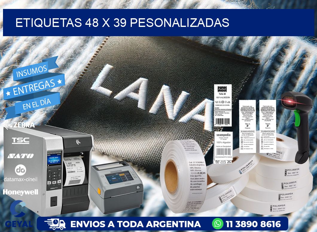 ETIQUETAS 48 x 39 PESONALIZADAS
