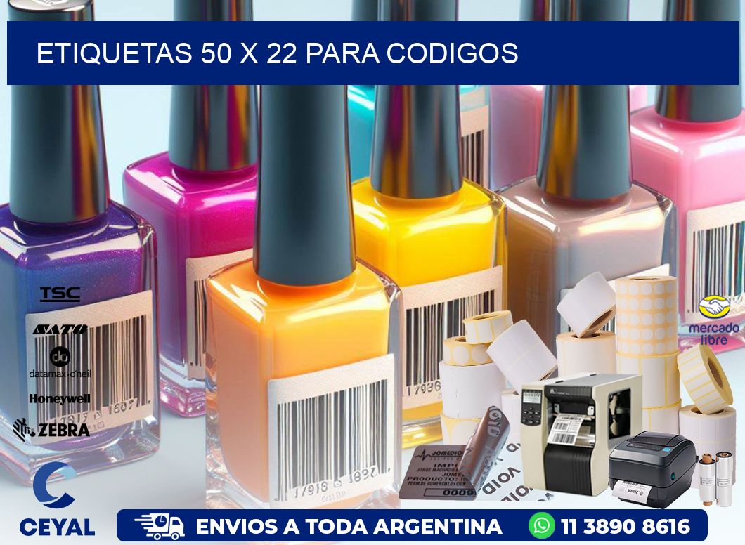 ETIQUETAS 50 x 22 PARA CODIGOS