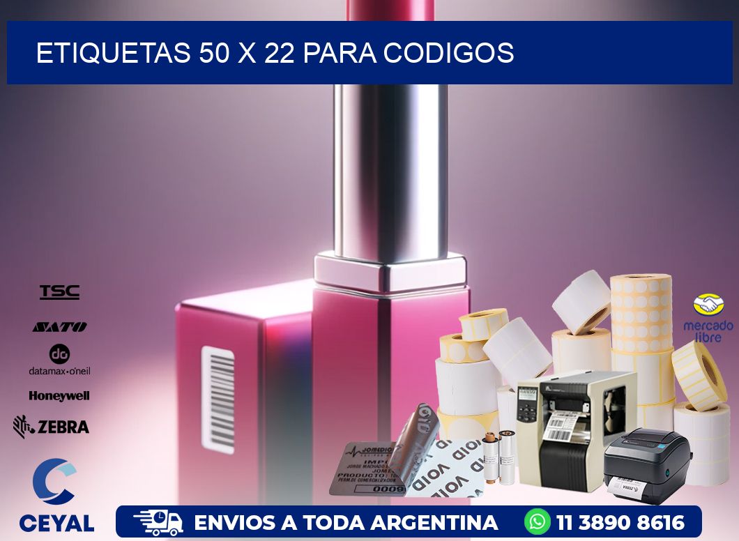 ETIQUETAS 50 x 22 PARA CODIGOS