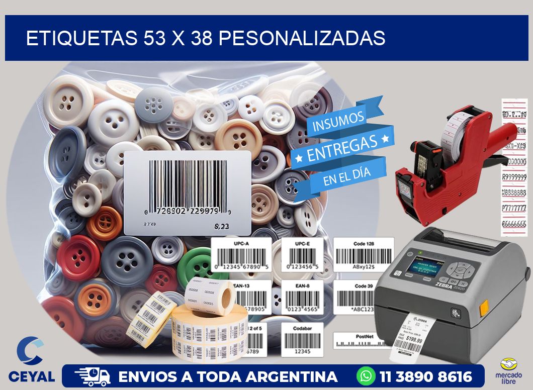 ETIQUETAS 53 x 38 PESONALIZADAS