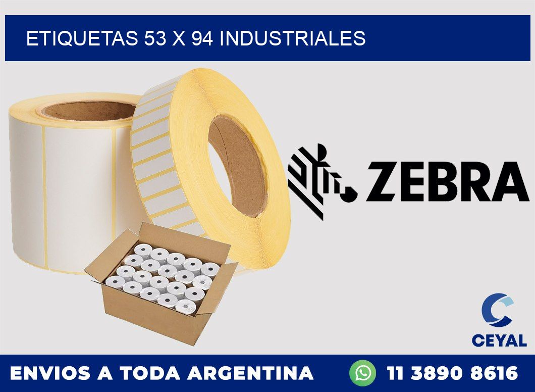 ETIQUETAS 53 x 94 INDUSTRIALES