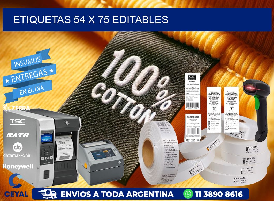 ETIQUETAS 54 x 75 EDITABLES