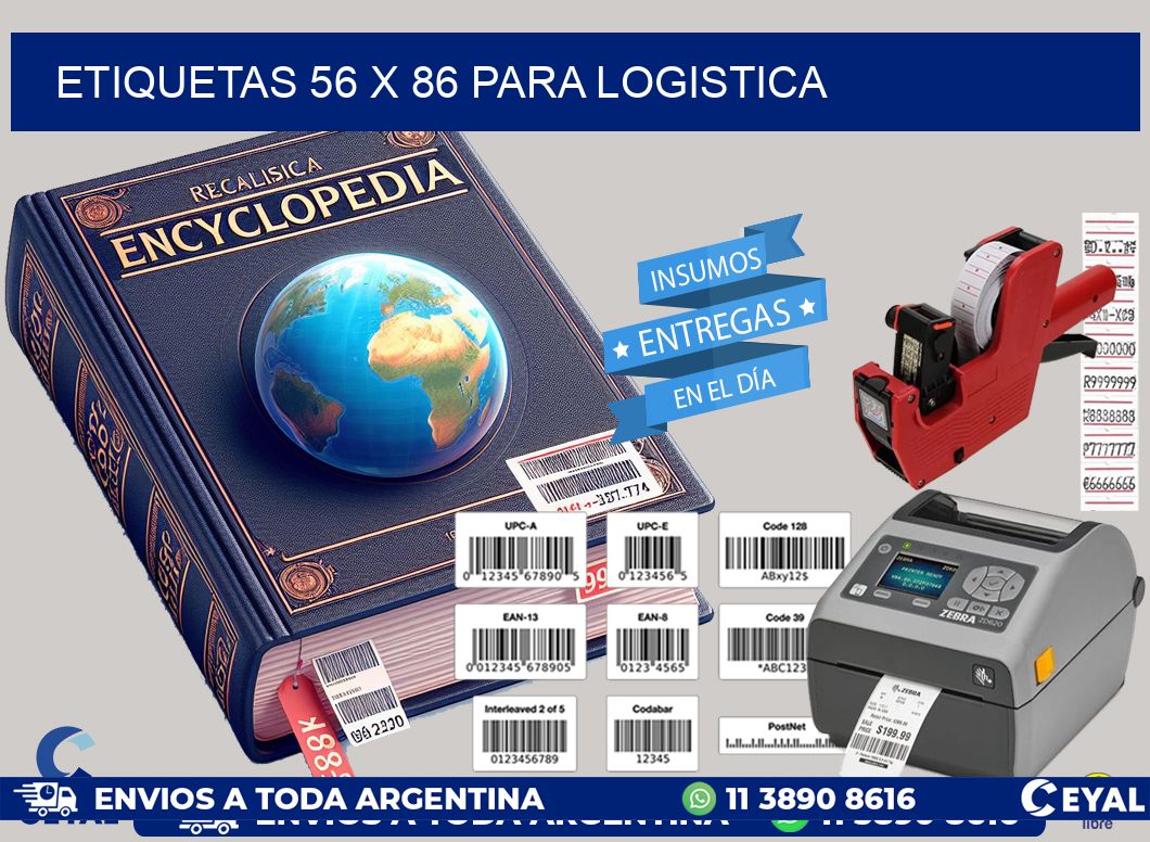 ETIQUETAS 56 x 86 PARA LOGISTICA