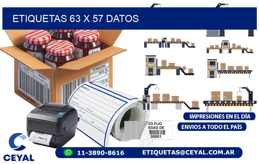 ETIQUETAS 63 x 57 DATOS