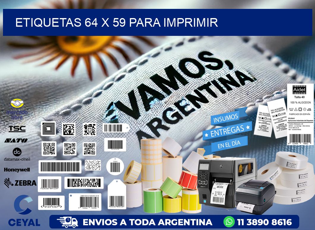ETIQUETAS 64 x 59 PARA IMPRIMIR