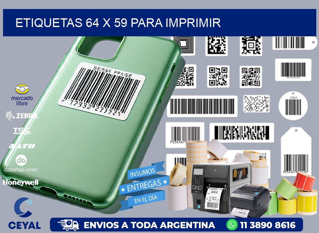 ETIQUETAS 64 x 59 PARA IMPRIMIR