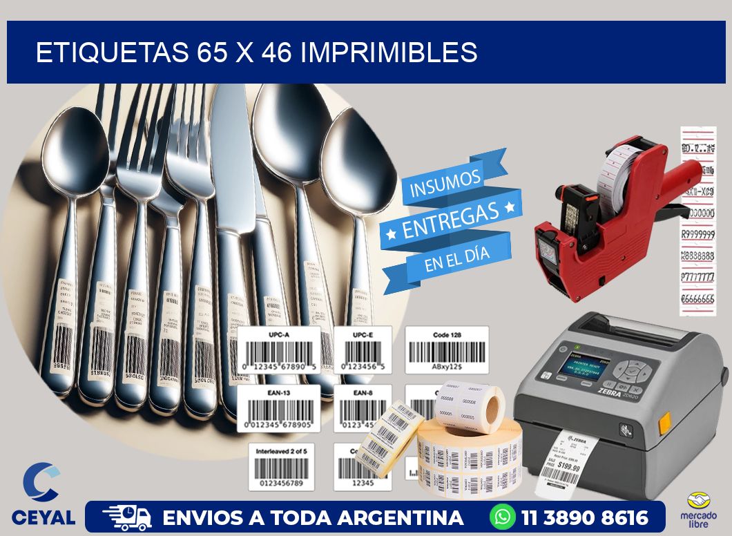 ETIQUETAS 65 x 46 IMPRIMIBLES